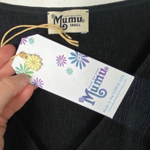 NWT Show Me Your Mumu Daniella Jumpsuit Black Size Small New With Tags Bohemian - Picture 7 of 15